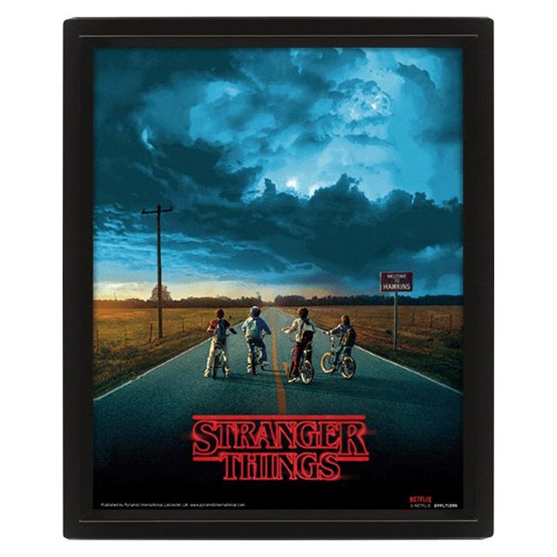 Zarámovaný obraz Stranger Things - Mind Flayer, 3D